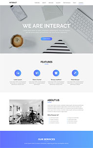 蓝色IT互联网企业官网模板