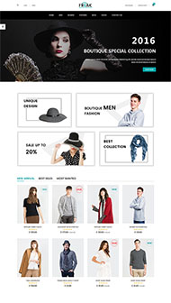 宽屏大气时装网站模板