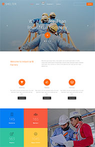 工程施工团队网站模板