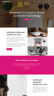 宽屏创意设计科技网站模板