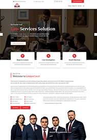 红色律师事务所网站模板