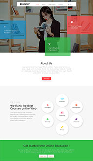  宽屏读书教育网站模板 