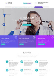 商务健康医疗网站模板