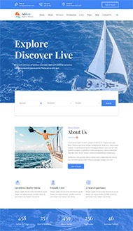 船舶租赁服务网站模板