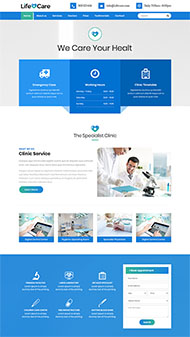 医院专科诊所单页模板