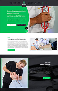 医疗保健行业分析网站模板