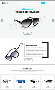 太阳镜网上商城页面模板