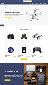 无人机数码商店网站模板