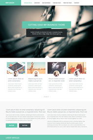 浅蓝色扁平风格CSS3模版