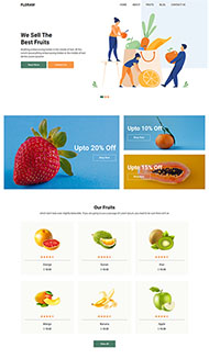 卖水果网上商店网站模板