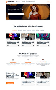 LMS在线课程学习平台网站模板