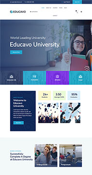  国际英语教育机构官网模板 