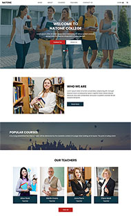 高等学院教育网站模板