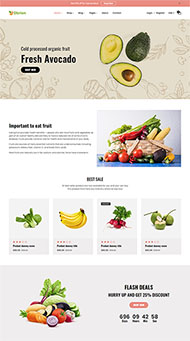 有机食品零售商城HTML5模板