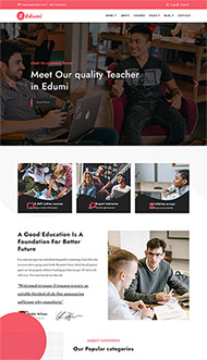 LMS学习教育官网HTML5模板