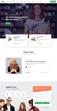 LMS在线教育官网网站模板