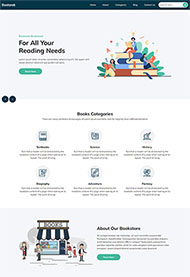 阅读书籍出版公司网站模板