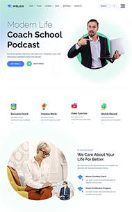 在线课程心理辅导网站HTML5模板