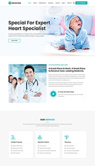 医疗健康医生诊所HTML5模板