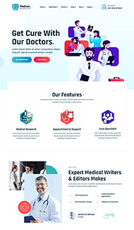 医疗诊所牙科网站HTML5模板