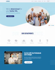 医疗健康服务网站HTML5模板