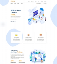 响应式企业营销服务公司网站模板