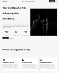 私人调查服务公司HTML5网站模板