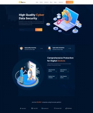 计算机数据安全服务公司网站模板