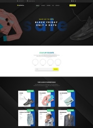 黑色星期五折扣商城网站模板