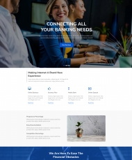 互联网金融公司业务宣传网站模板