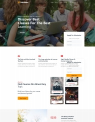 HTML5继续学习教育机构网站模板