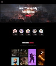 HTML5网络游戏手游公司网站模板