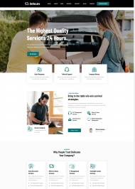 高质量快递服务公司网站模板