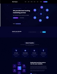 主机营销服务公司HTML5网站模板