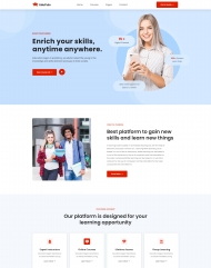 网络教育培训机构宣传网站模板