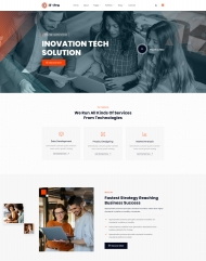 HTML5创新技术解决服务公司网站模板