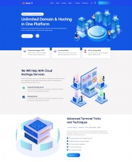 云计算域名托管服务公司网站模板