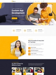 全球IT服务公司宣传网站模板