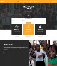 儿童慈善机构宣传网站HTML5模板