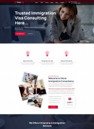 移民签证咨询服务公司网站模板