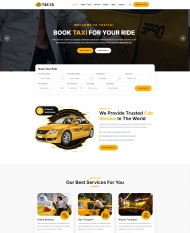 响应式出租车服务公司网站模板