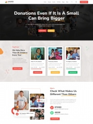  非盈利捐赠中心服务机构网站模板 