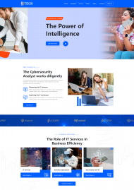  IT服务解决方案服务公司网站模板 