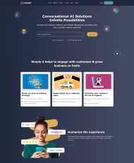  机器人客服服务公司网站模板 