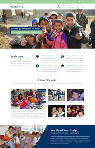 贫困儿童教育网站模板