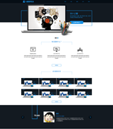  网站建设科技公司响应式网站模板 