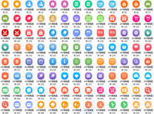 132个各个行业手机APP圆角