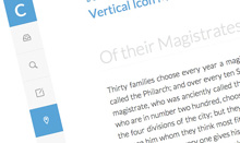 css3垂直图标菜单