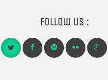 css3社会分享图标