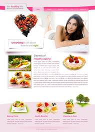 健康生活网站模板